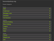 Tablet Screenshot of heavenlysleep.org
